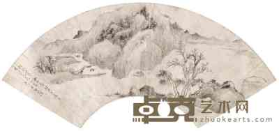 邓如琼 山水 镜心 52×18cm